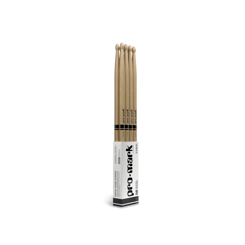 promark-by-d-addario-classic-forward-5b-hickory-drumsticks-oval-wood-tip image 2