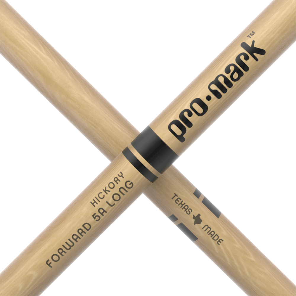 promark-classic-forward-5a-long-hickory-drumsticks-oval-wood-tip image 5