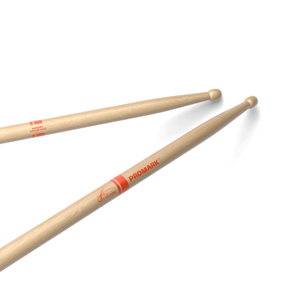promark-matt-halpern-hickory-drumsticks-wood-tip image 1
