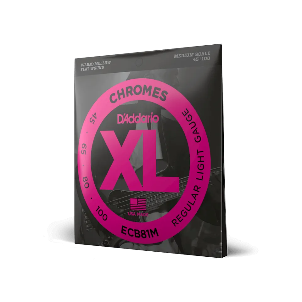 d-addario-xl-chromes-45-100-medium-scale-flatwound-bass-saiten image 1