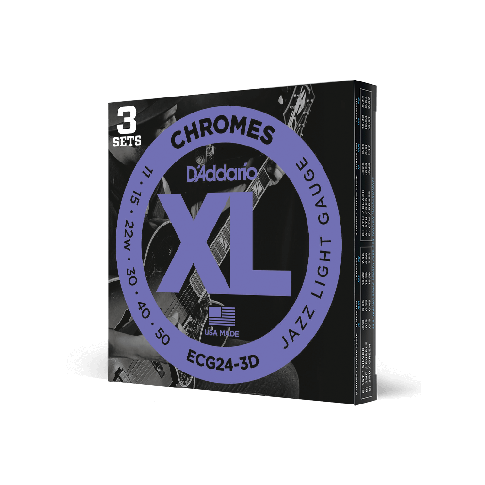 d-addario-xl-chromes-11-50-e-gitarren-saiten-jazz-light-flatwound image 1