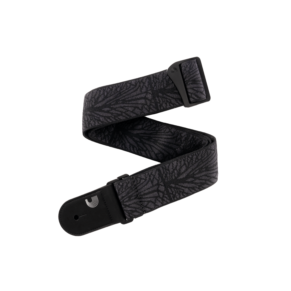 d-addario-woven-gitarrengurt-lightning-black image 1