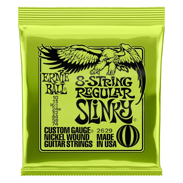 ernie-ball-regular-slinky-e-gitarrensaiten-f-r-8-saiter-10-74-nickelwound image 1