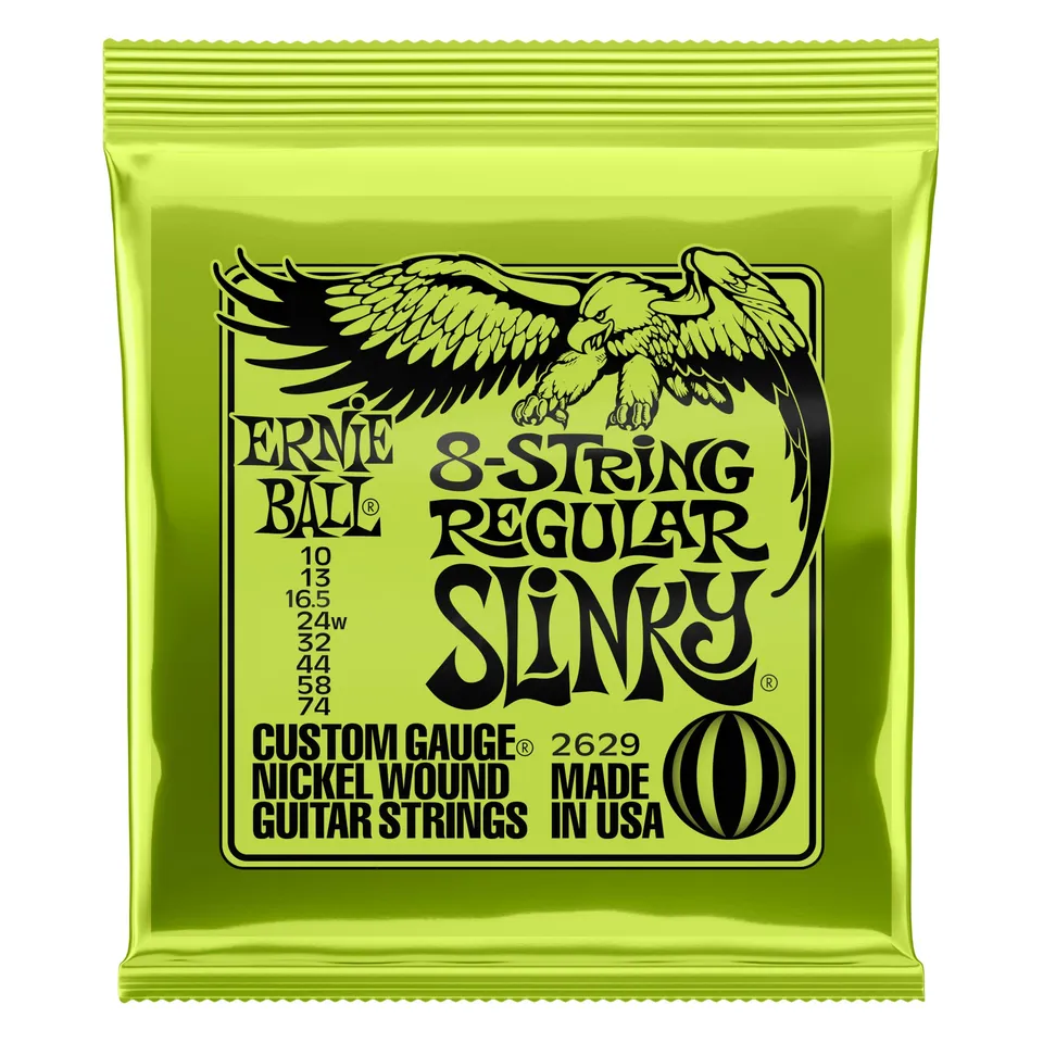 ernie-ball-regular-slinky-e-gitarrensaiten-f-r-8-saiter-10-74-nickelwound image 1