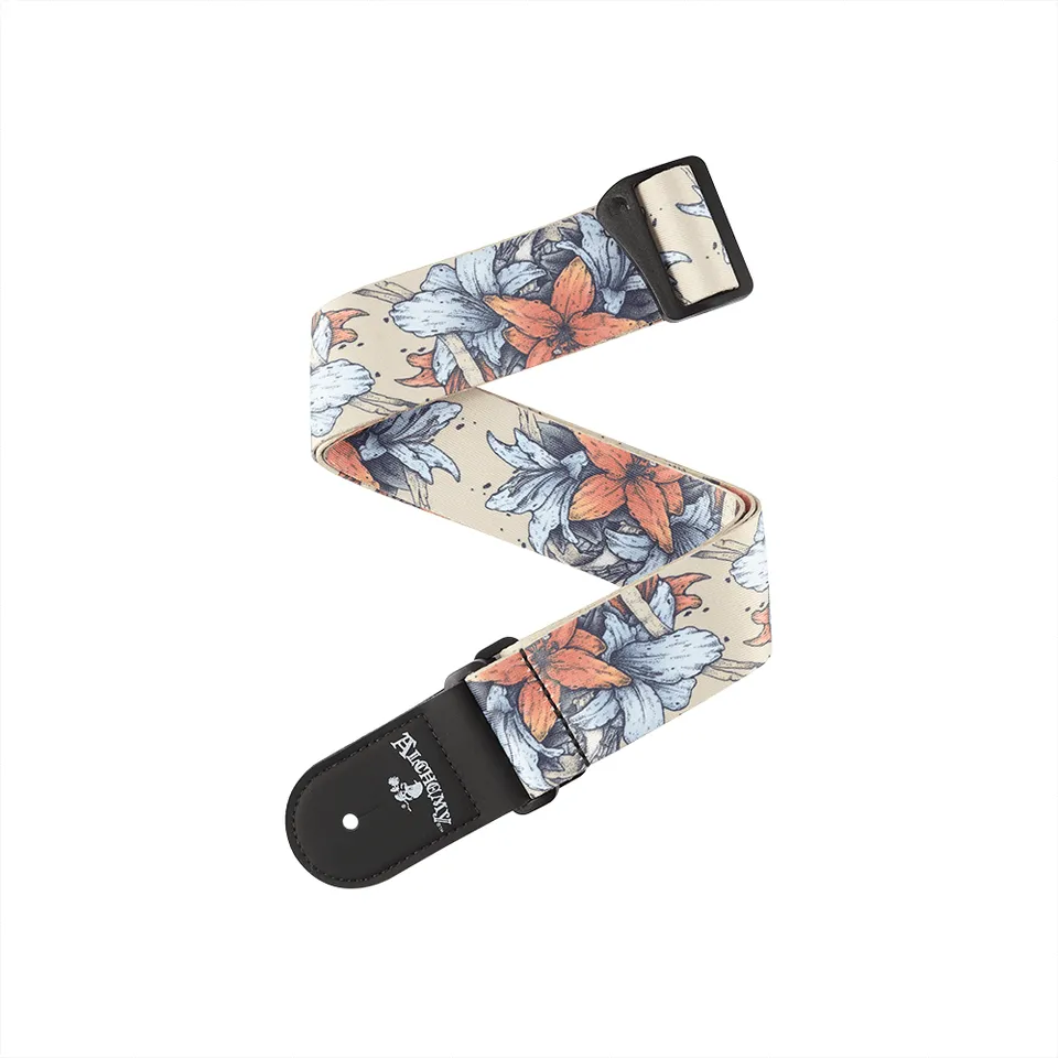 d-addario-alchemy-guitar-strap-death-in-bloom-50-mm-polyester-gitarrengurt image 1