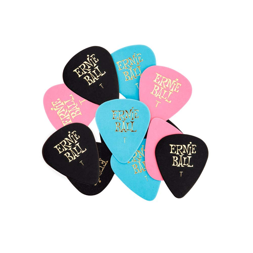 ernie-ball-thin-cellulose-plektren-farblich-sortiert-12er-beutel image 1
