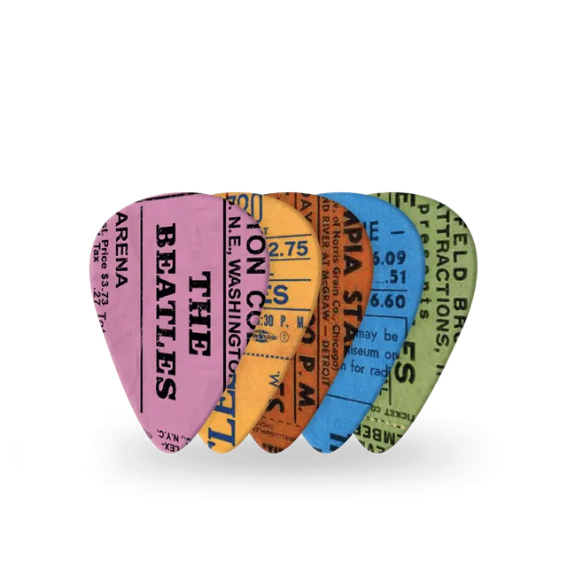 d-addario-beatles-1964-tour-ticket-stubs-gitarren-plektren image 1