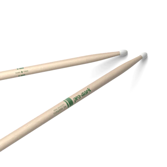 d-addario-promark-classic-forward-5b-raw-hickory-drumsticks-oval-nylon-tip image 1