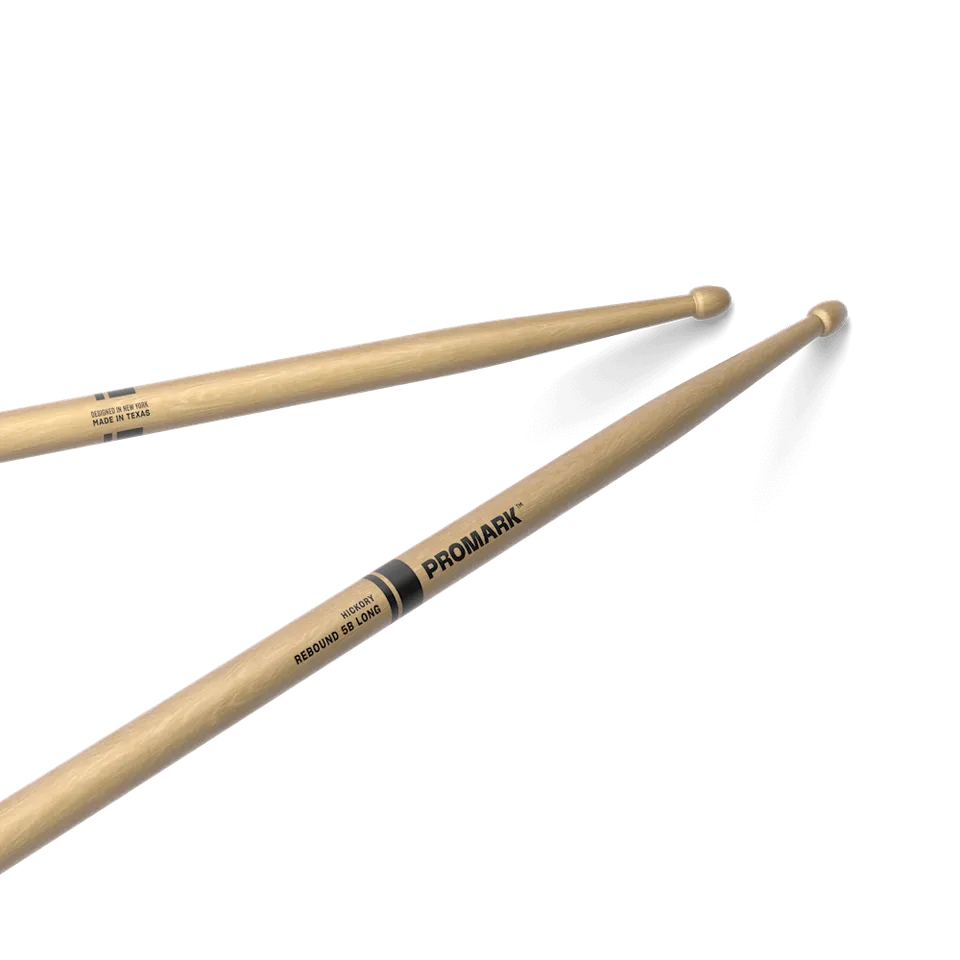 d-addario-rebound-5b-long-hickory-drumstick-acorn-wood-tip image 1