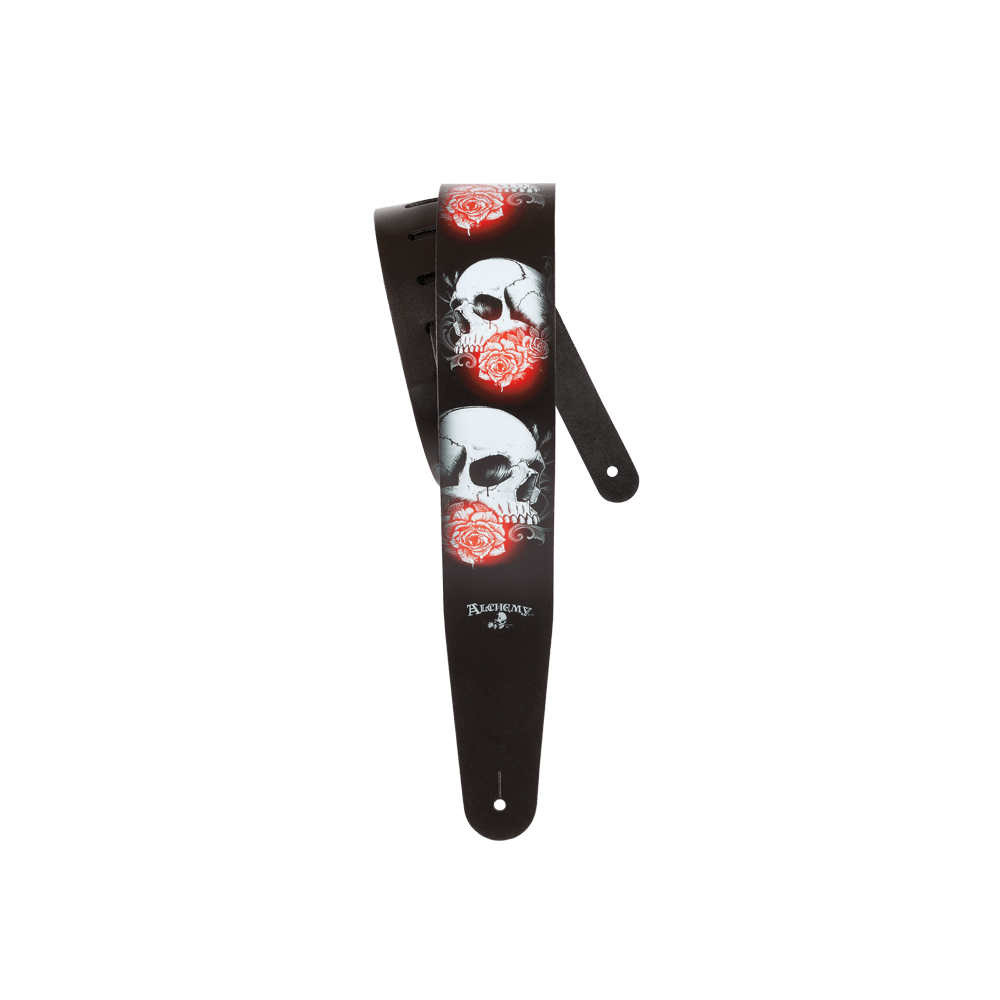 d-addario-alchemy-leather-guitar-strap-definitely-dead-2-5-leder-gitarrengurt image 1