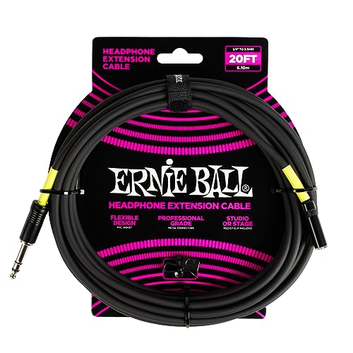 ernie-ball-kopfh-rer-verl-ngerungskabel-3-5-mm-auf-3-5-mm-3-m-schwarz image 8