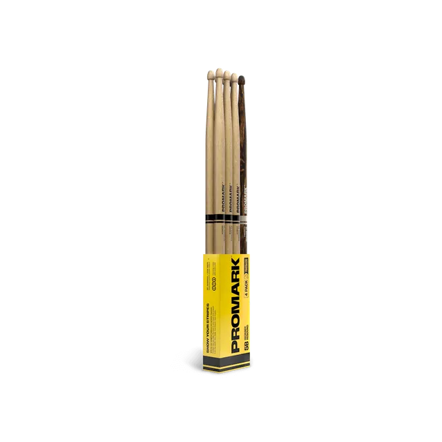 d-addario-promark-rebound-5b-hickory-drumsticks-acorn-wood-tip-bonus-4er-pack-in image 1
