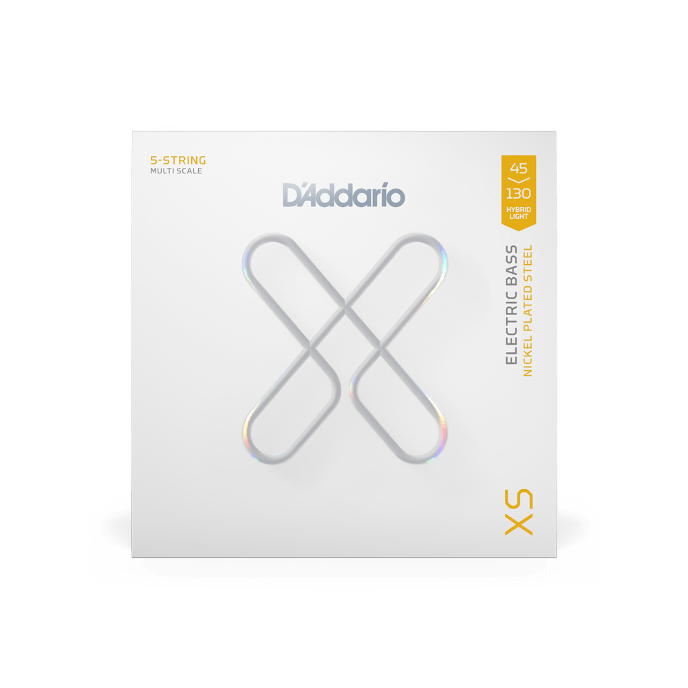 d-addario-xs-nickel-45-130-hybrid-light-5-saiter-multiscale-e-bass-saiten image 2