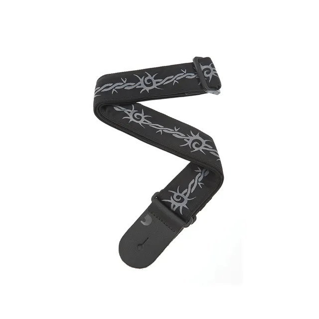 d-addario-woven-guitar-strap-barbed-wire-gewebter-gitarrengurt image 1