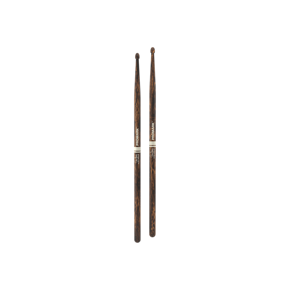 promark-claus-hessler-activegrip-firegrain-hickory-drumsticks-wood-tip image 3
