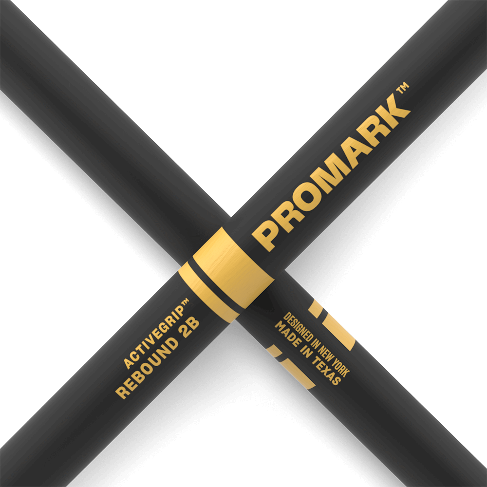 promark-rebound-2b-activegrip-hickory-drumsticks-acorn-wood-tip-d-addario image 5