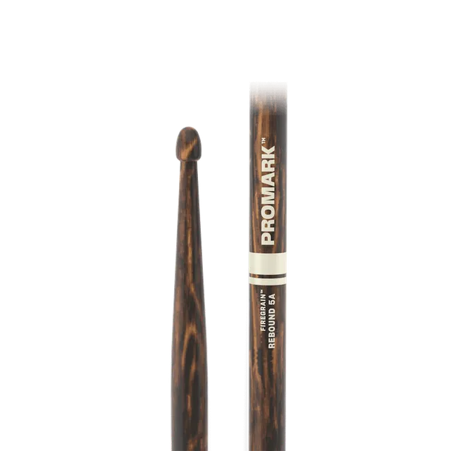 promark-by-d-addario-rebound-5a-firegrain-hickory-drumstick-wood-tip image 1