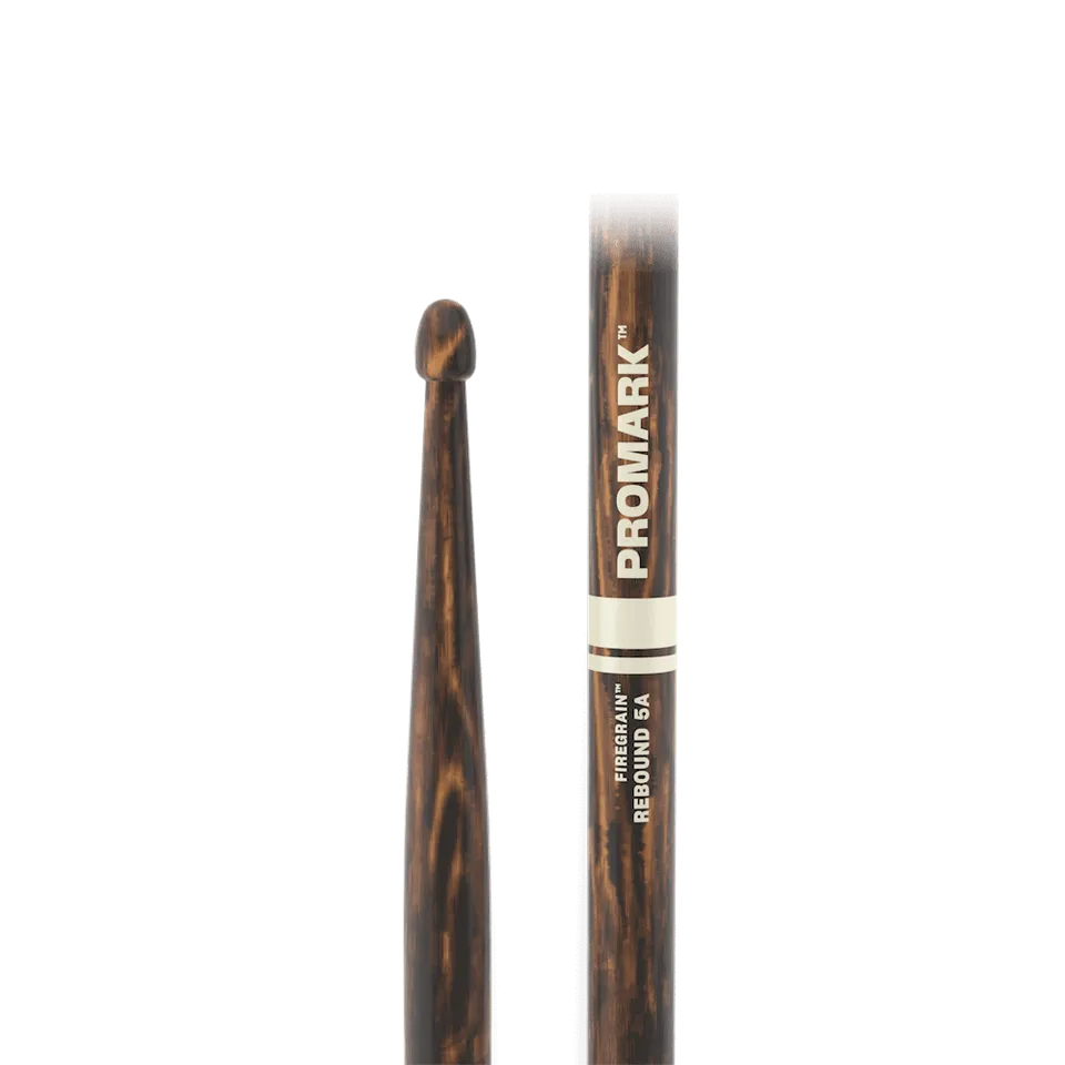 promark-by-d-addario-rebound-5a-firegrain-hickory-drumstick-wood-tip image 1