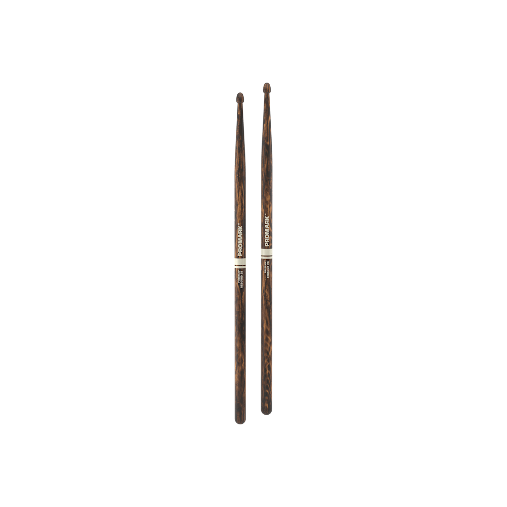 promark-rebound-2b-firegrain-hickory-drumsticks-acorn-wood-tip image 3