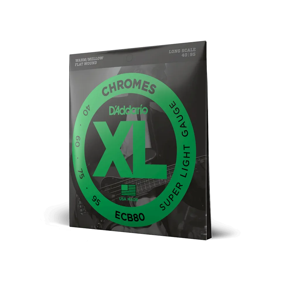 d-addario-xl-chromes-bass-saiten-40-95-super-light-long-scale-flatwound image 1