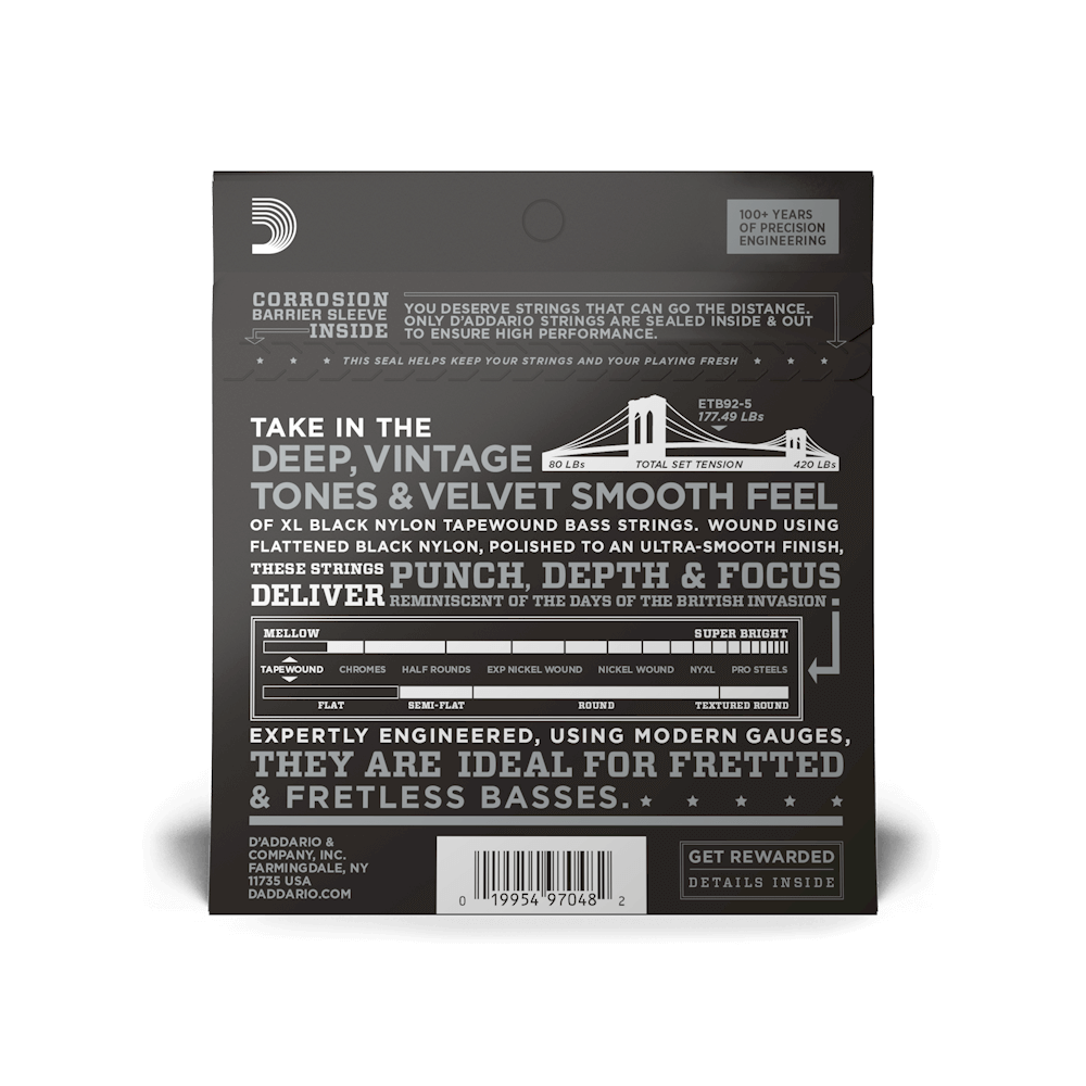 d-addario-xl-nylon-tapewound-bass-saiten-5-saiter-50-135-long-scale image 3