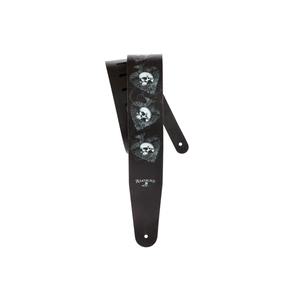 d-addario-alchemy-leather-gitarrengurt-death-club-2-5-zoll image 1
