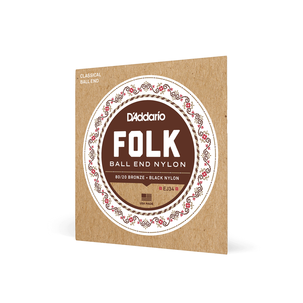 d-addario-folk-nylon-normal-tension-ball-end-klassik-saiten-80-20-bronze image 2