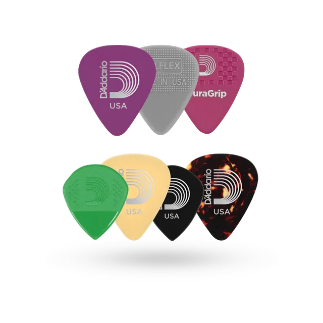 d-addario-variety-picks-7er-set-gemischte-gitarren-plektren-medium image 1