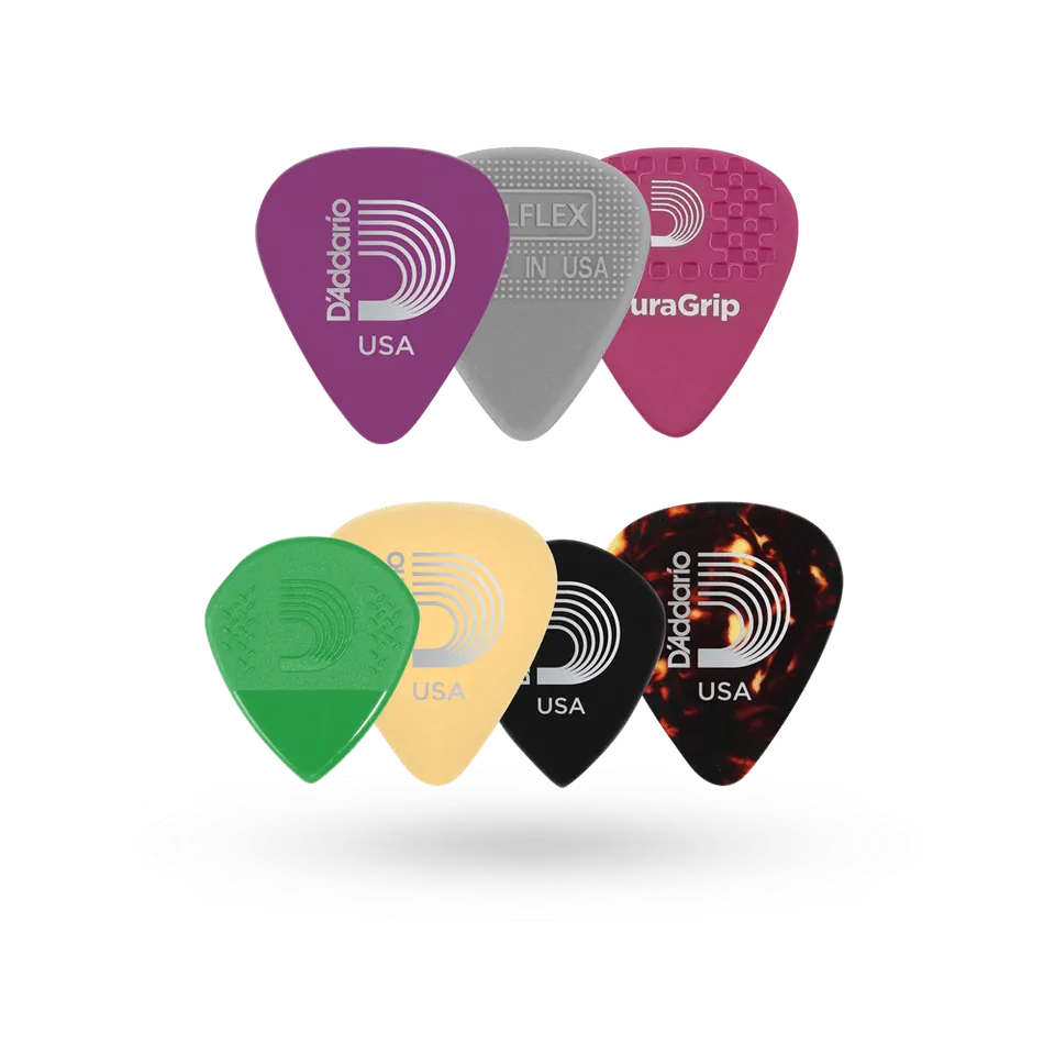d-addario-variety-picks-7er-set-gemischte-gitarren-plektren-medium image 1