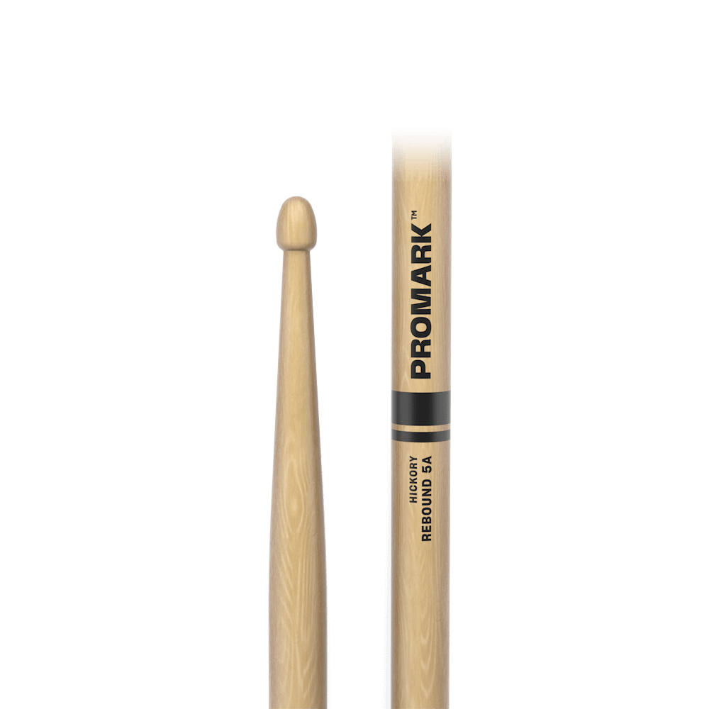 promark-rebound-5a-hickory-drumsticks-acorn-wood-tip image 2
