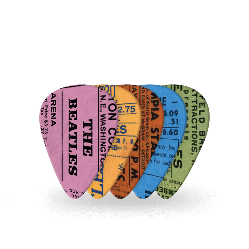 d-addario-beatles-1964-tour-ticket-stubs-gitarren-plektren image 1
