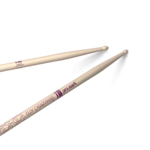 promark-eloy-casagrande-signature-drumsticks-hickory-wood-tip image 1