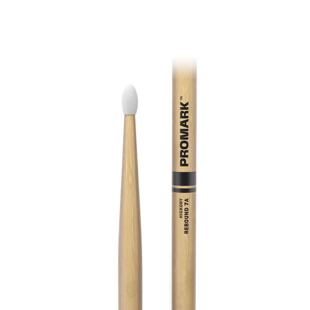 d-addario-rebound-7a-hickory-drumsticks-oval-nylon-tip image 2