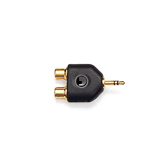 d-addario-pw-p047c-adapter-3-5-mm-stereo-klinke-stecker-auf-2x-cinch-rca-buchse image 1