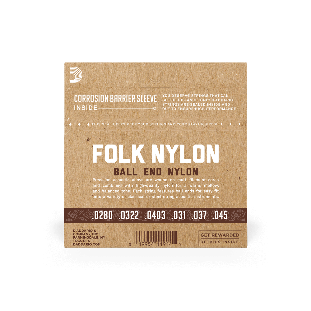d-addario-folk-nylon-klassik-gitarrensaiten-normal-tension-mit-ball-end-2 image 4
