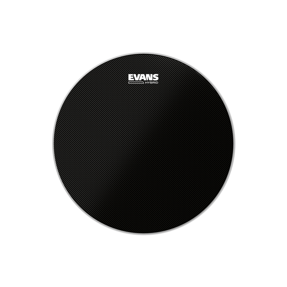 evans-by-d-addario-hybrid-black-marching-snare-schlagfell image 2