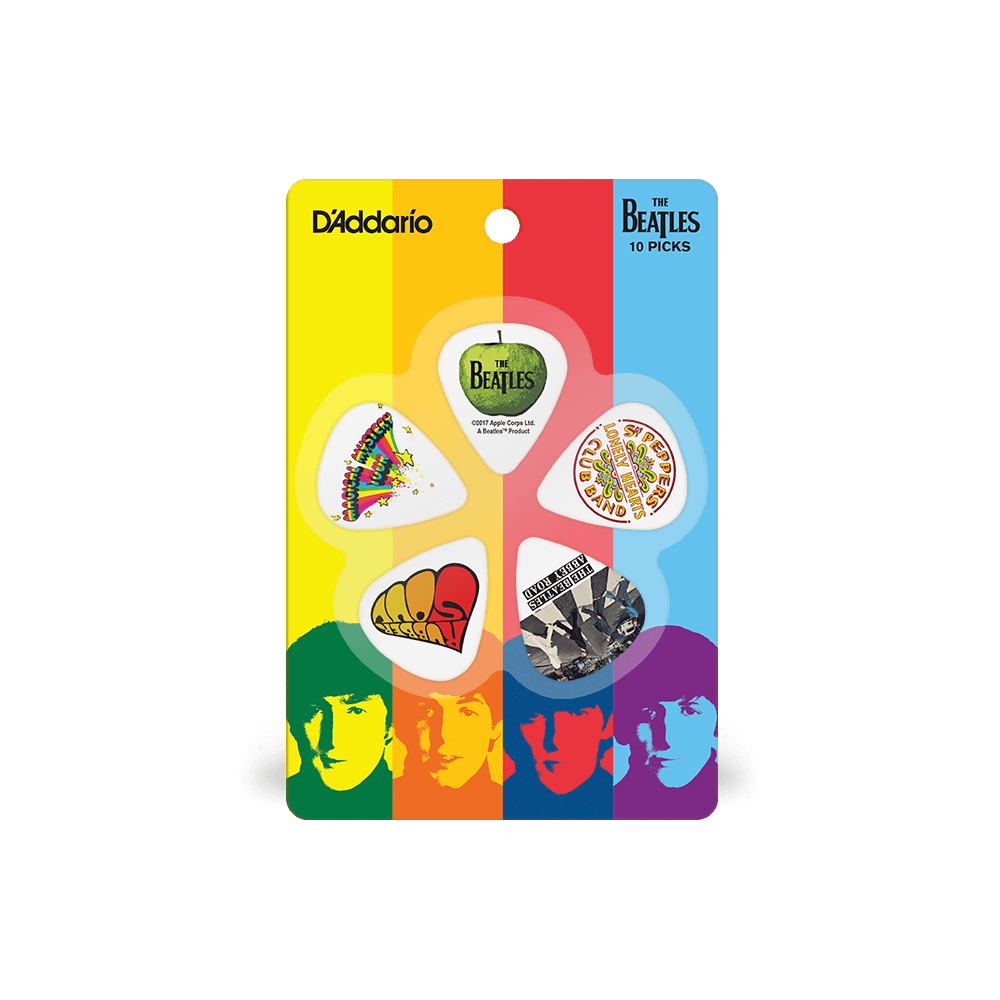 d-addario-classic-albums-gitarren-plektren-10er-pack-beatles-thin image 2