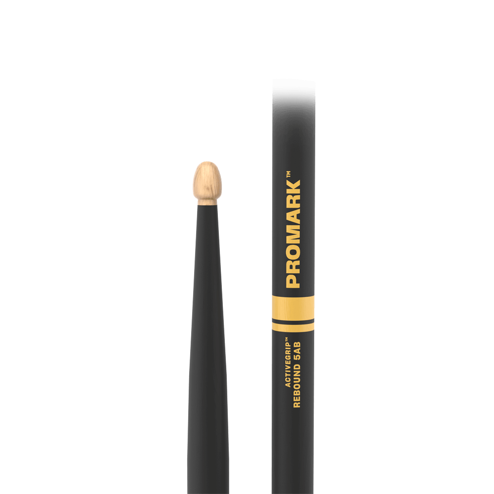 d-addario-promark-rebound-5ab-activegrip-hickory-drumsticks-mit-acorn-tip image 5