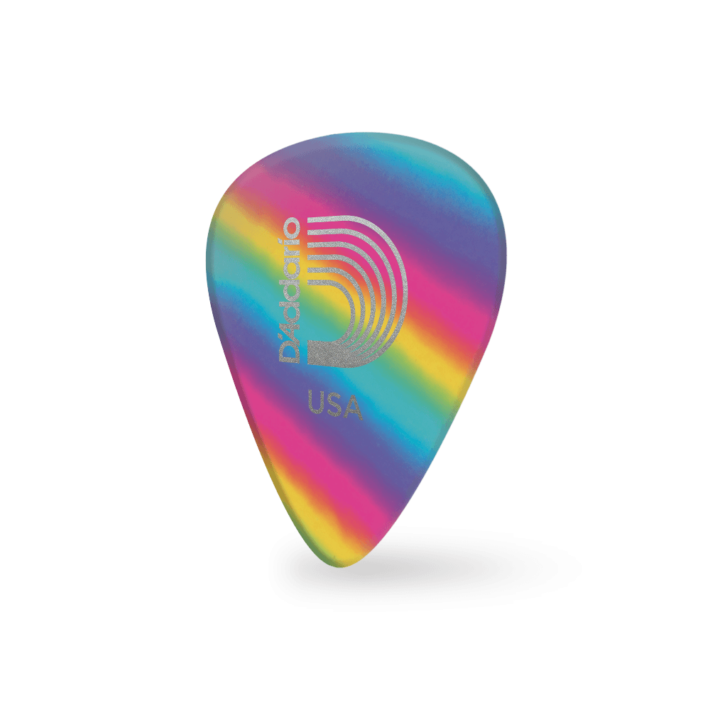 d-addario-classic-celluloid-plektren-rainbow-light-10er-pack-gitarren-picks image 3