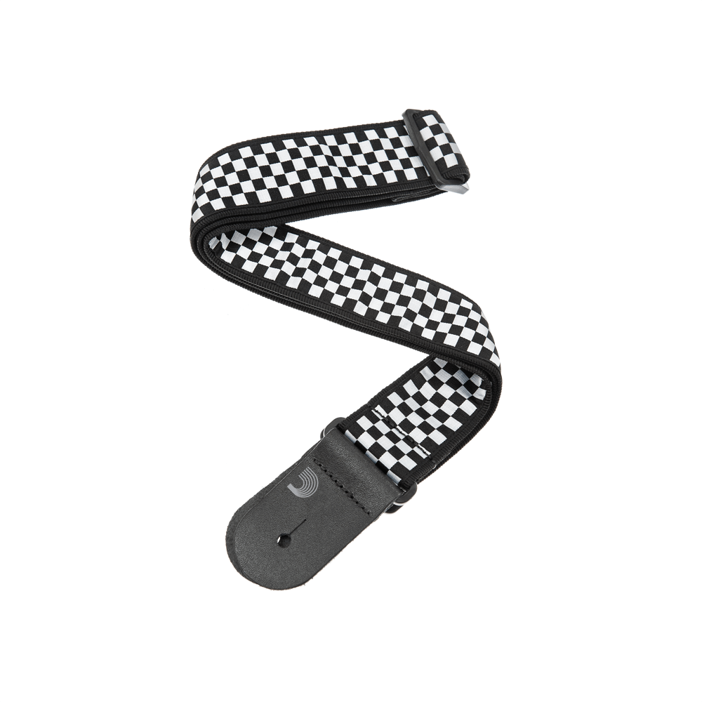 d-addario-checkerboard-woven-gitarrengurt image 1