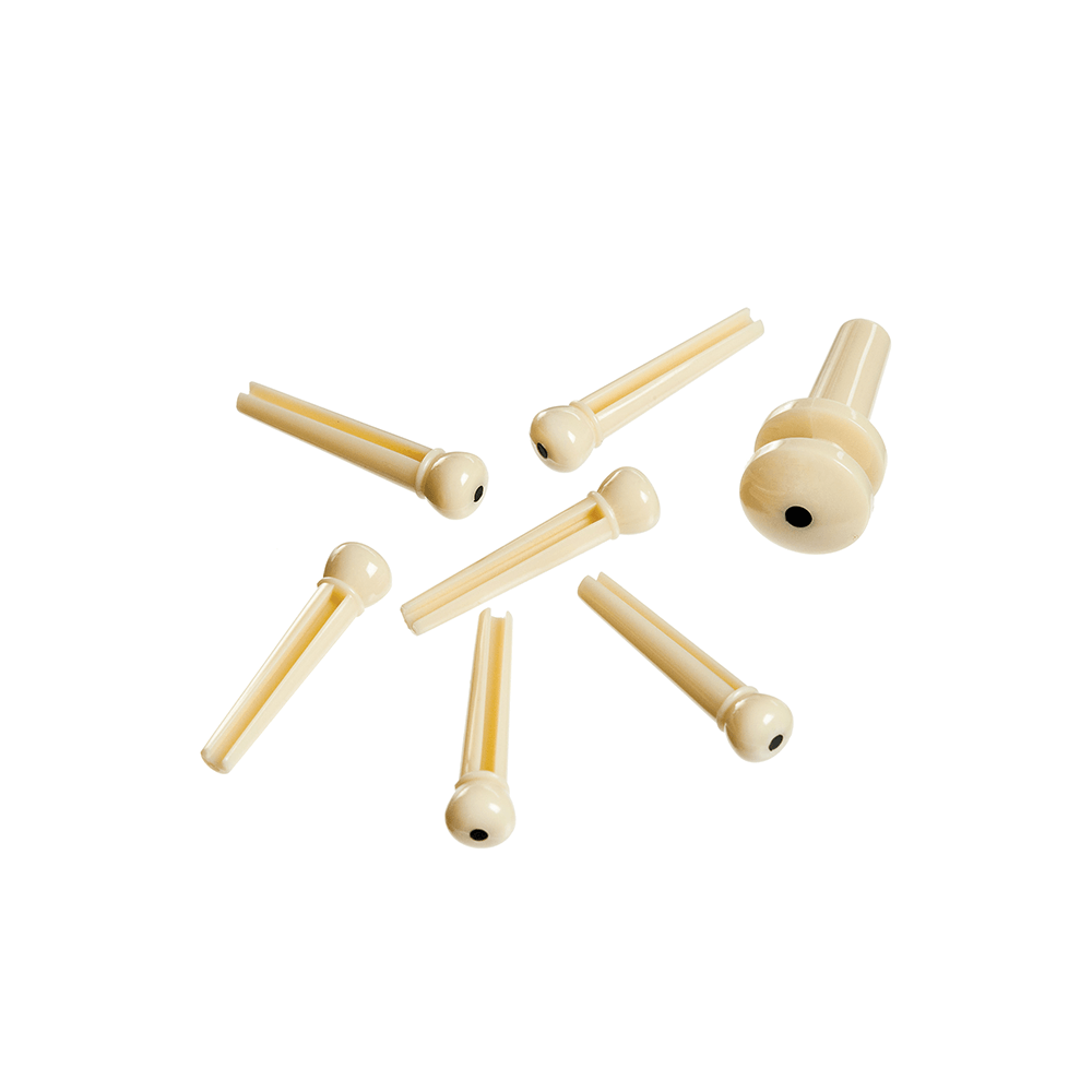d-addario-plastic-bridge-pins-f-r-akustikgitarre-schwarz-mit-elfenbein-punkt image 4
