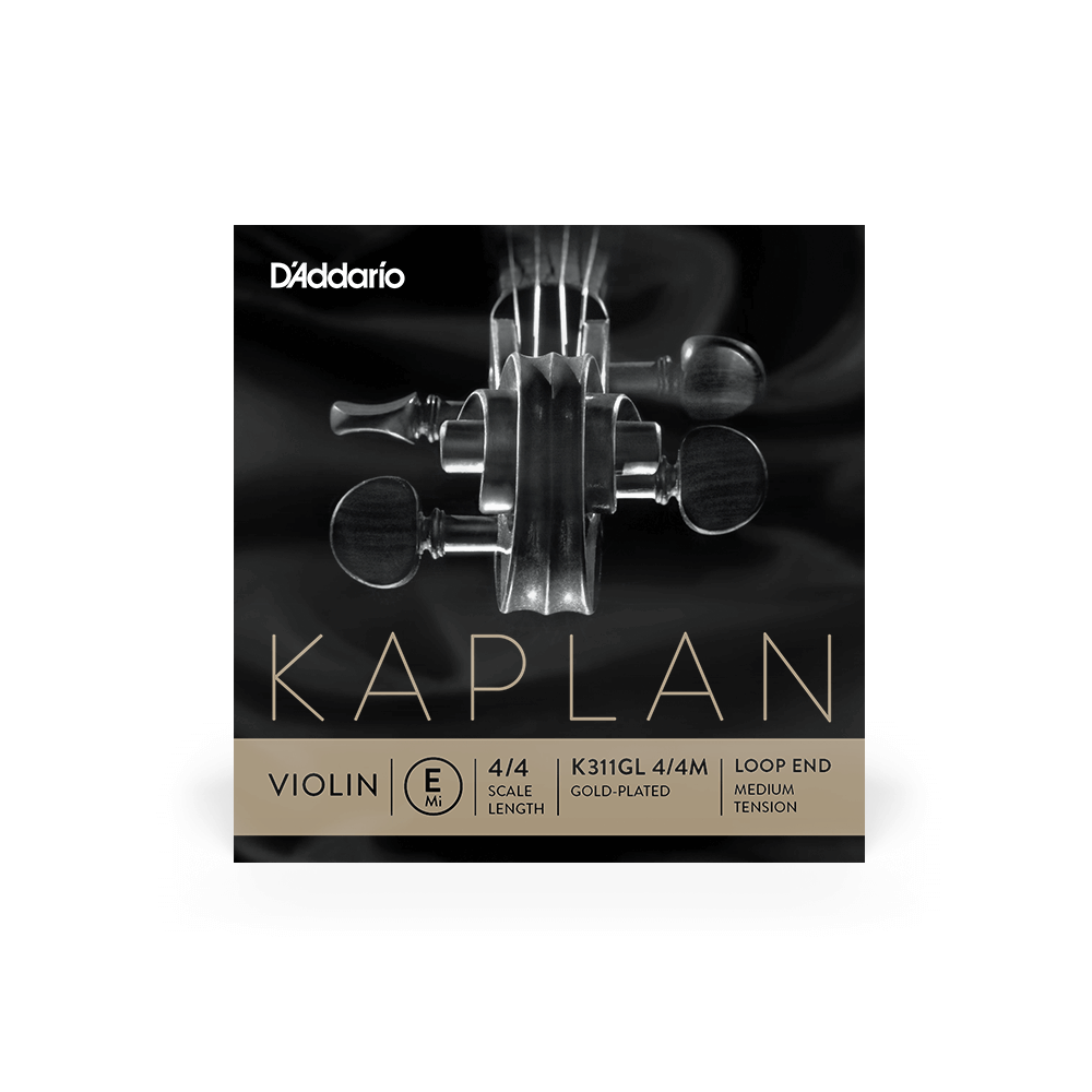 d-addario-kaplan-gold-plated-violin-e-saite-4-4-mittel image 1