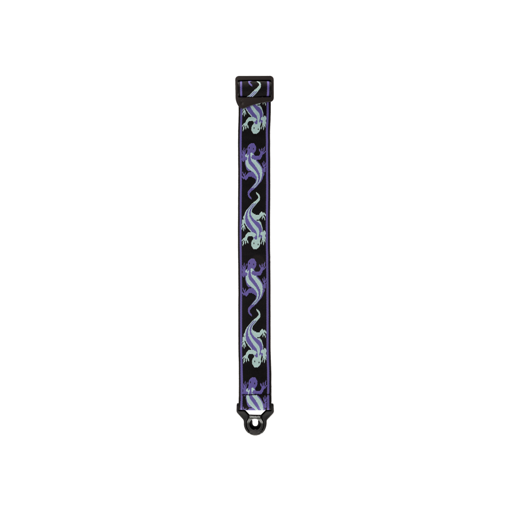 d-addario-auto-lock-vintage-lizard-gitarrengurt-purple image 3