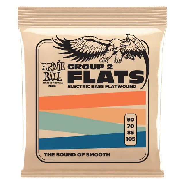 ernie-ball-flatwound-group-ii-e-bass-saiten-50-105 image 1