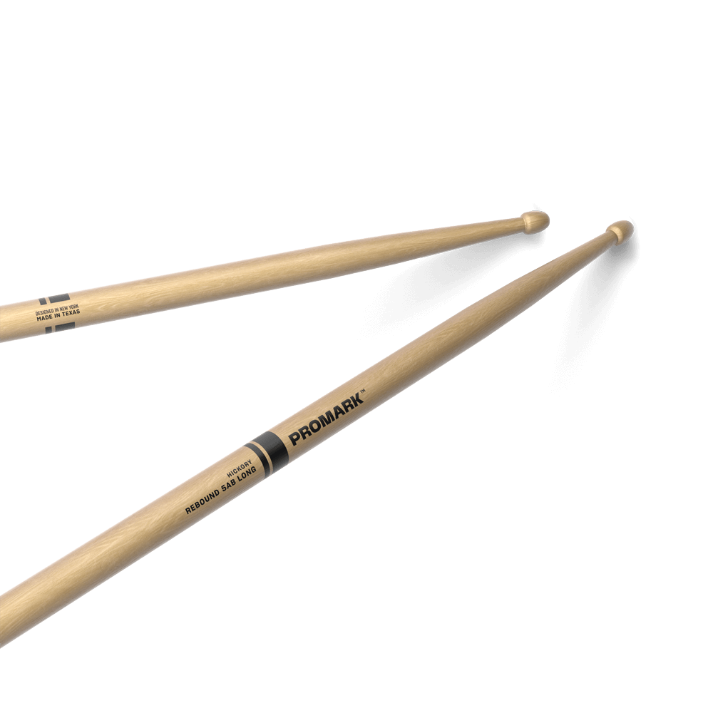 d-addario-rebound-5ab-long-hickory-drumsticks-mit-acorn-wood-tip image 1
