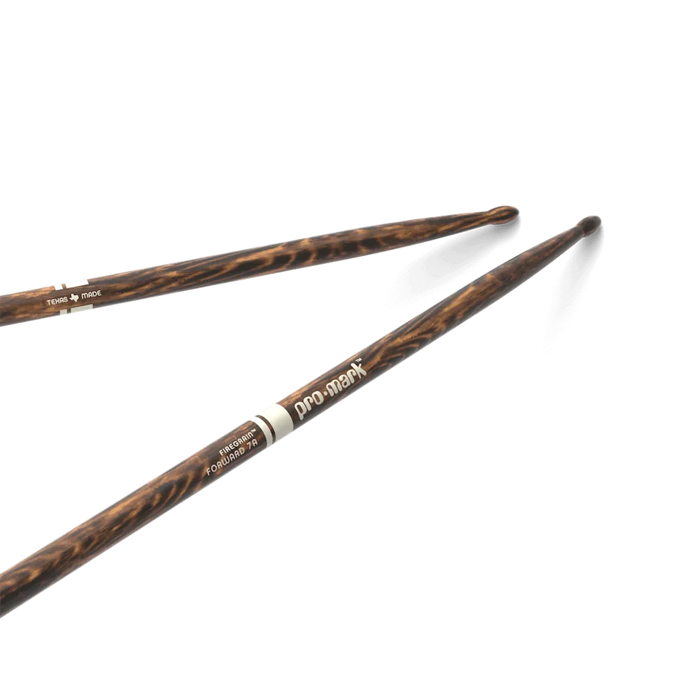 promark-classic-forward-7a-firegrain-hickory-drumsticks-wood-tip image 1