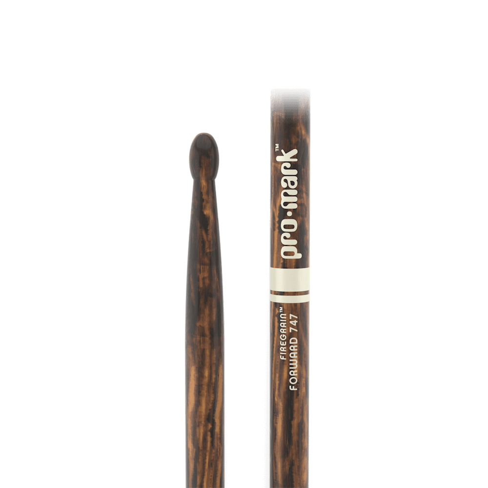 d-addario-promark-classic-forward-747-firegrain-hickory-drumsticks-oval-wood-tip image 2