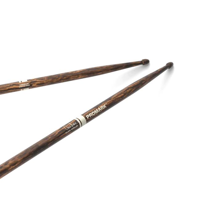 promark-claus-hessler-activegrip-firegrain-hickory-drumsticks-wood-tip image 1