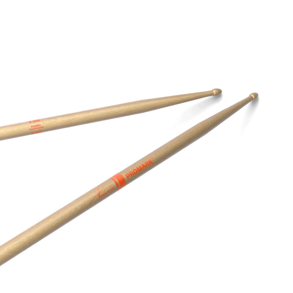 d-addario-promark-anika-nilles-signature-drumsticks-hickory-wood-tip image 1
