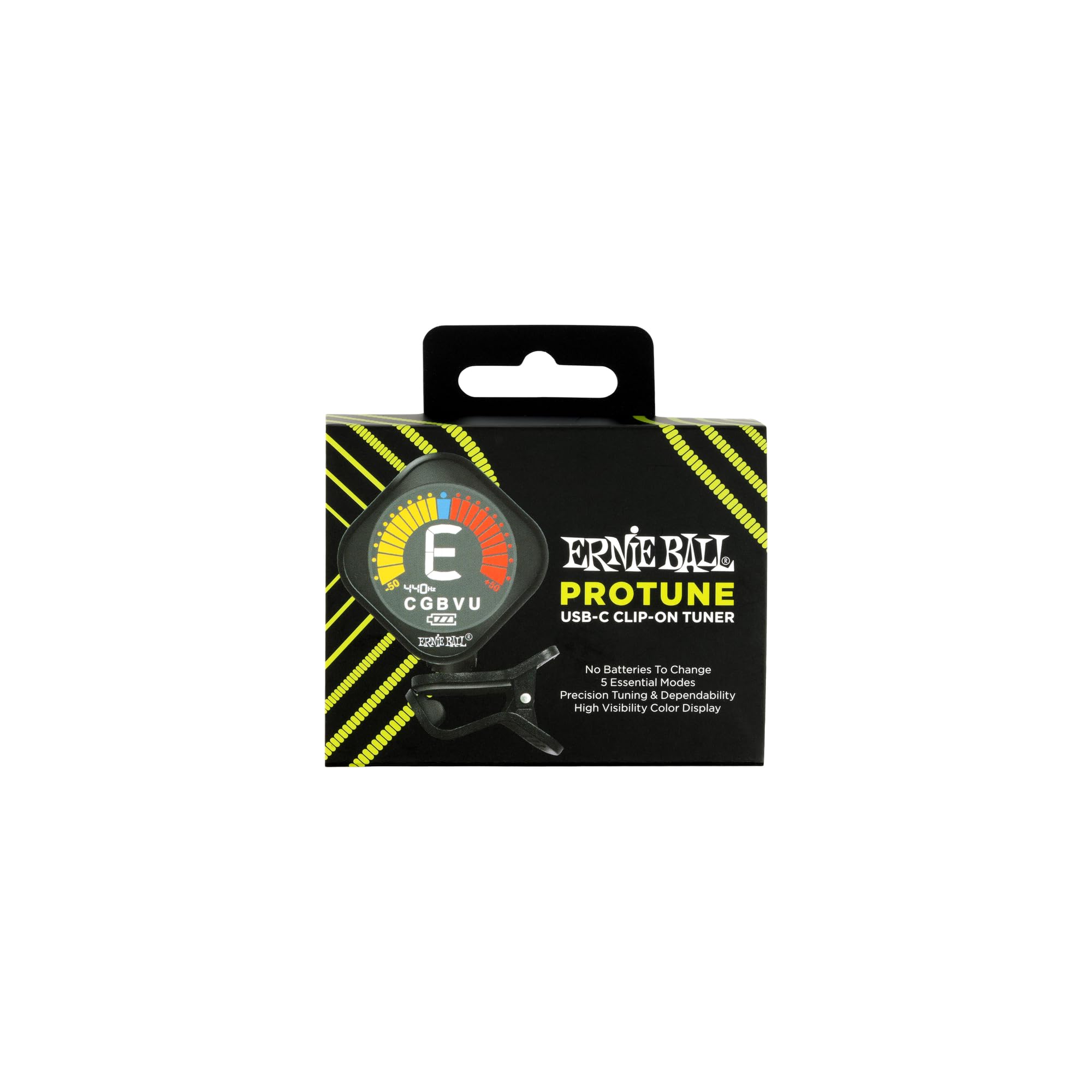 ernie-ball-protune-usb-c-clip-on-tuner image 1